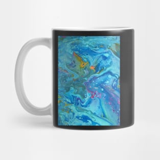 Tropical Swirl Acrylic Pour Painting Mug